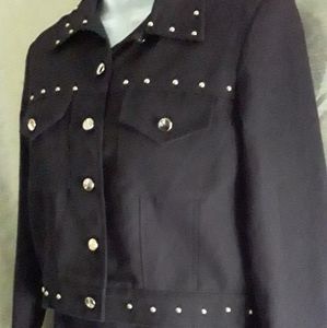 Womens Black 2 Piece Dress Suit Size: 7-8